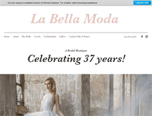 Tablet Screenshot of labella-moda.com